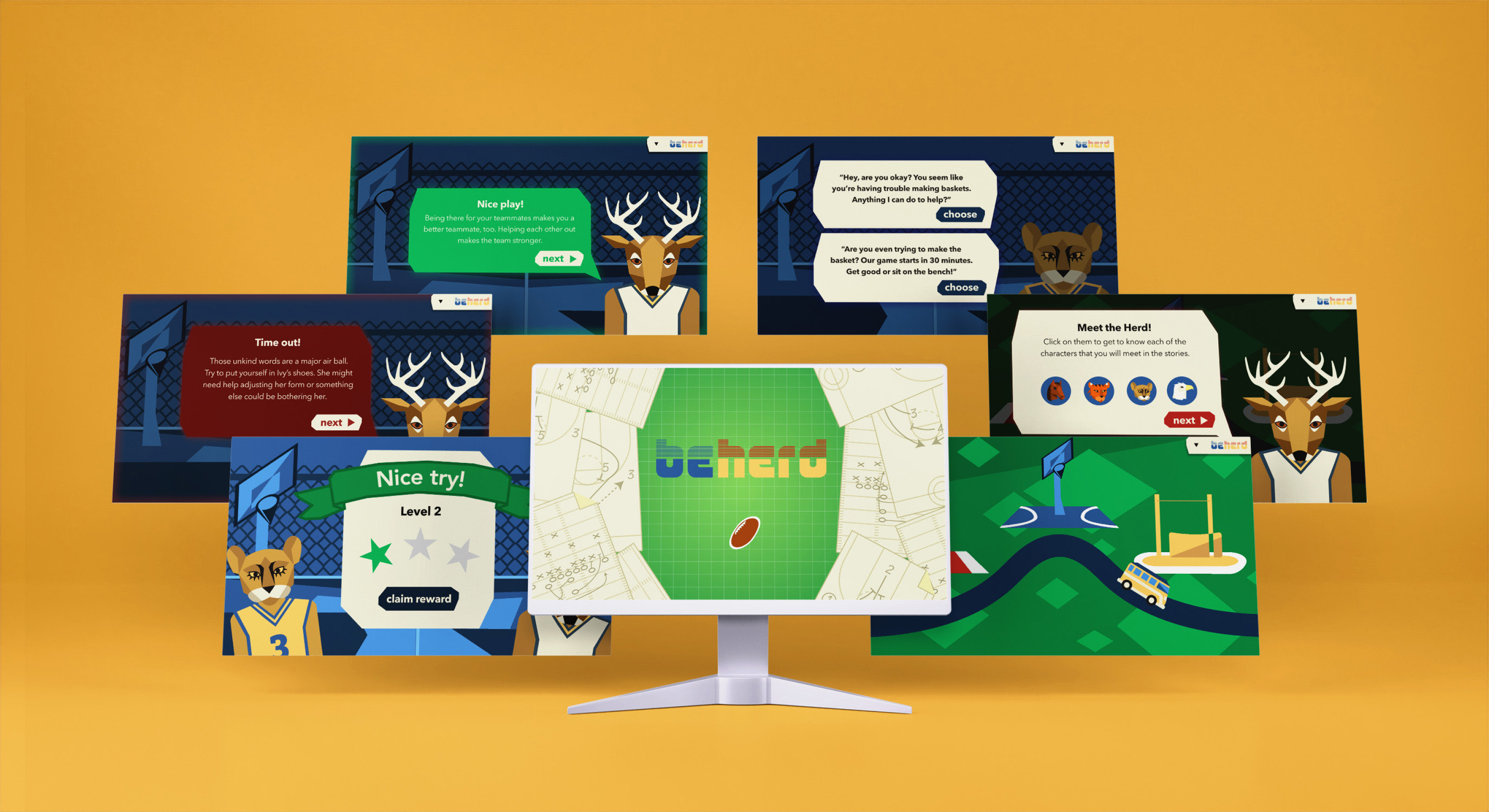 Beherd Mockup design